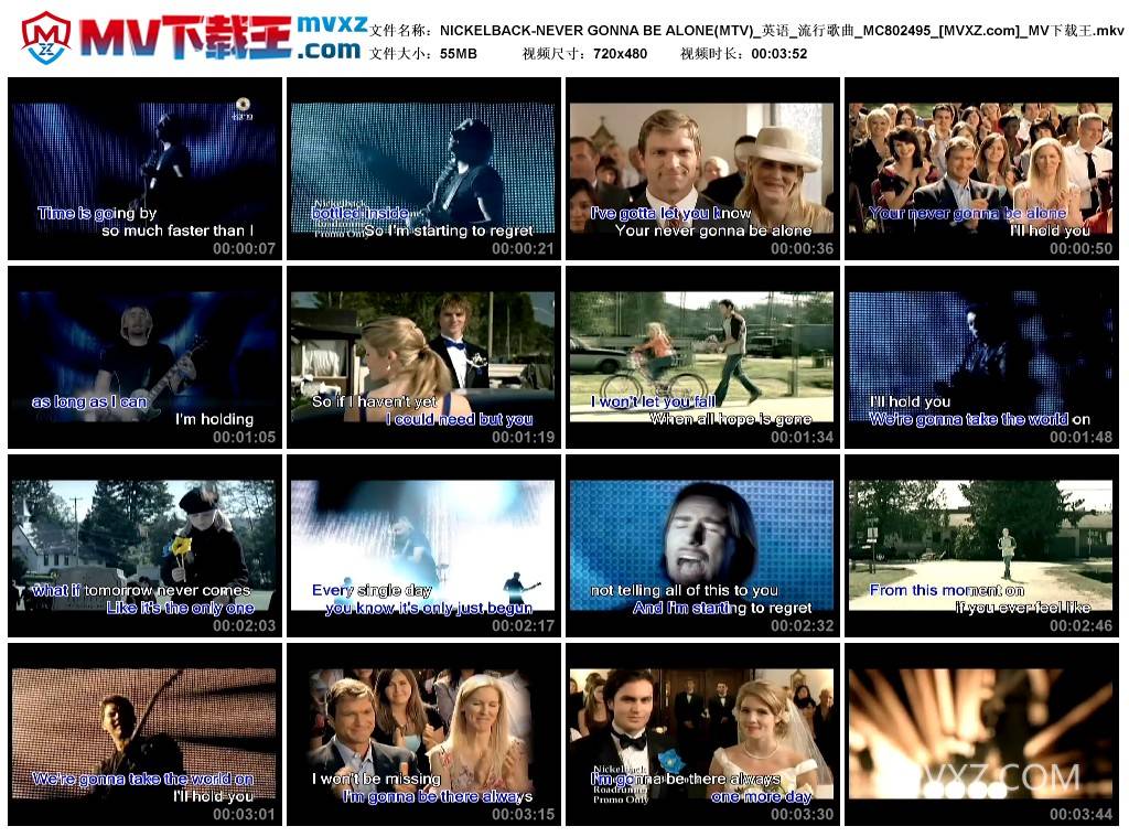 NICKELBACK-NEVER GONNA BE ALONE(MTV)_英语_流行歌曲_MC802495